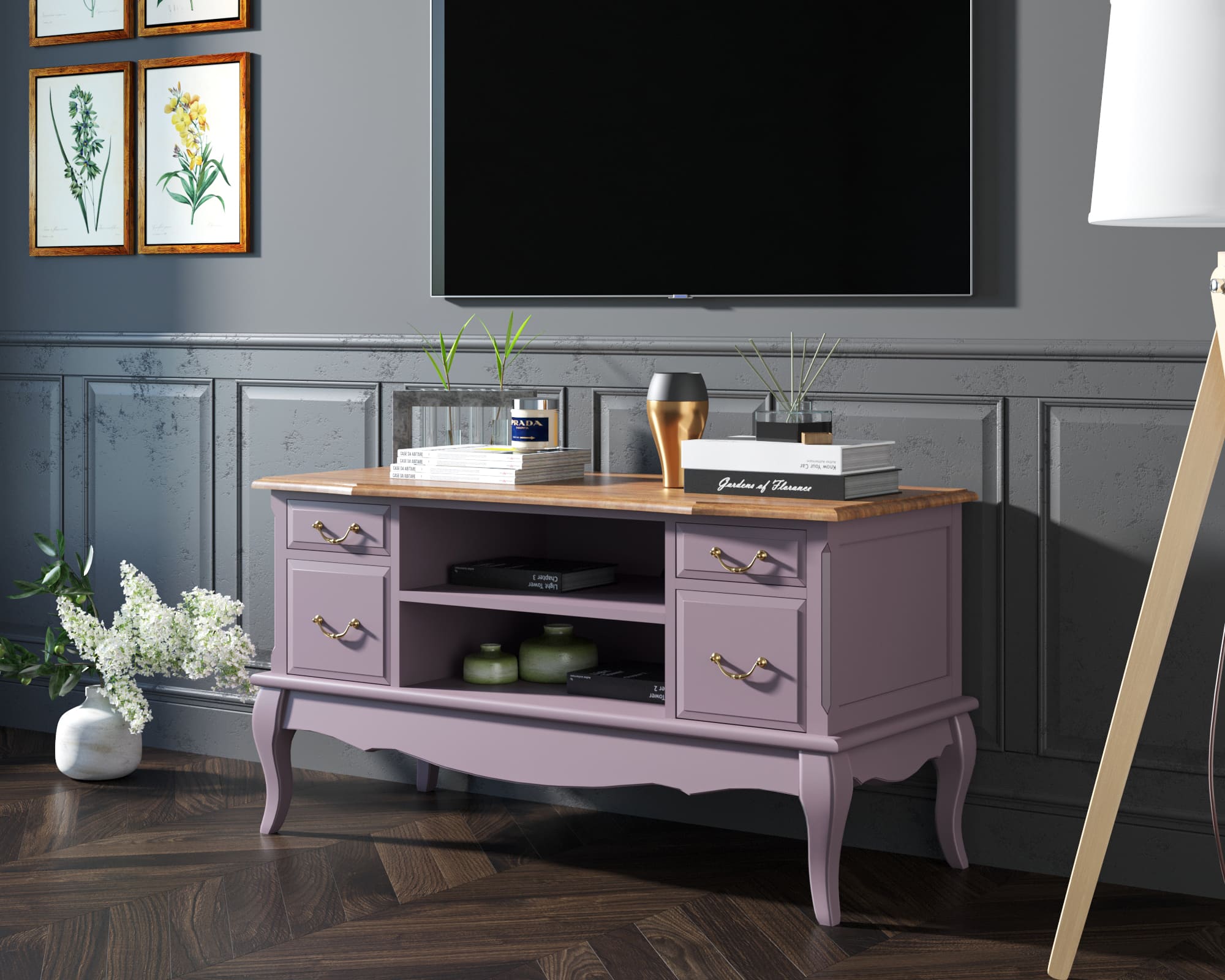 заказать Комод под TV "Leontina Lavanda" арт ST9328L в Москве заказать Комод под TV "Leontina Lavanda" арт ST9328L