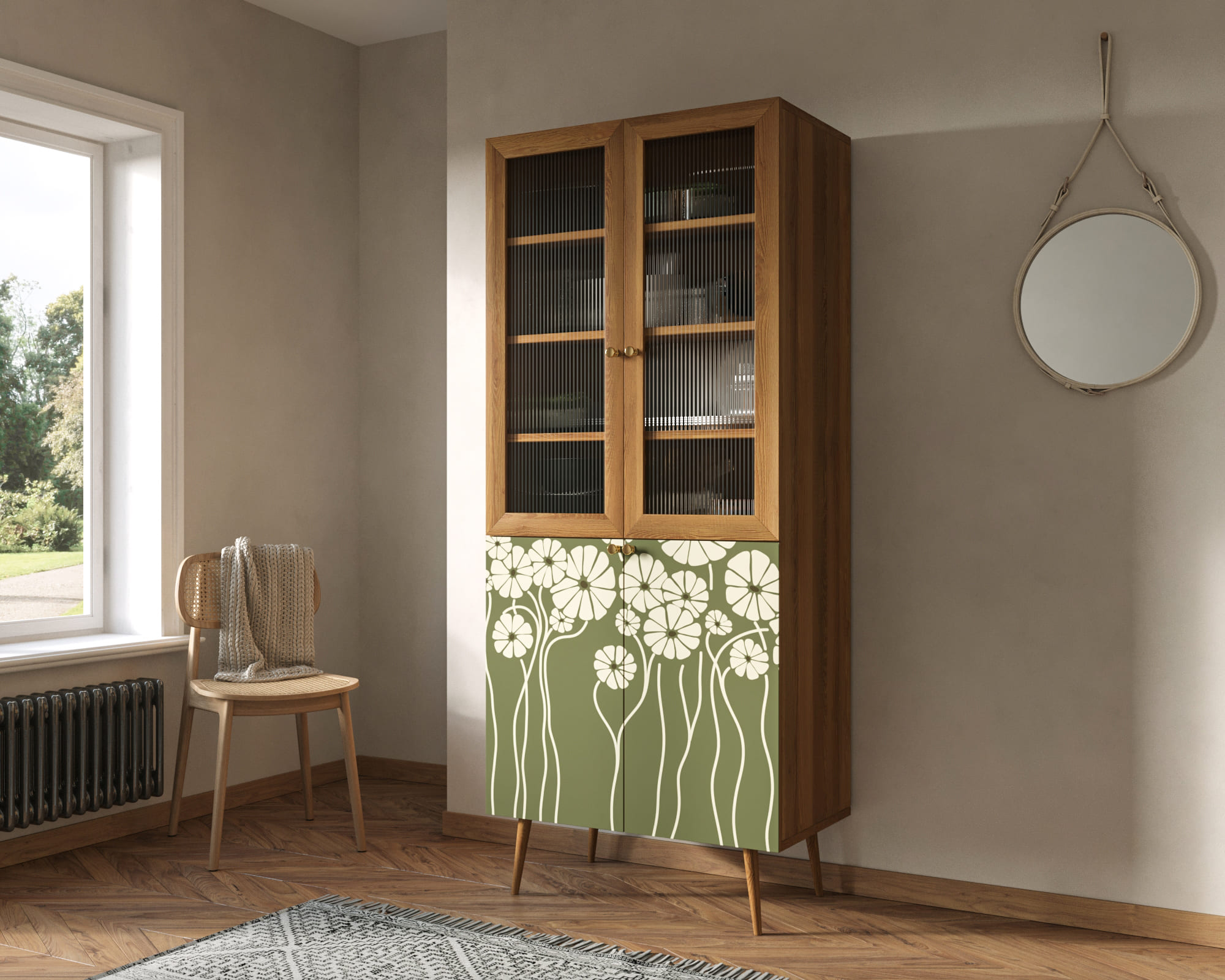 заказать Буфет "Berber" малый  арт BB30/Print_53