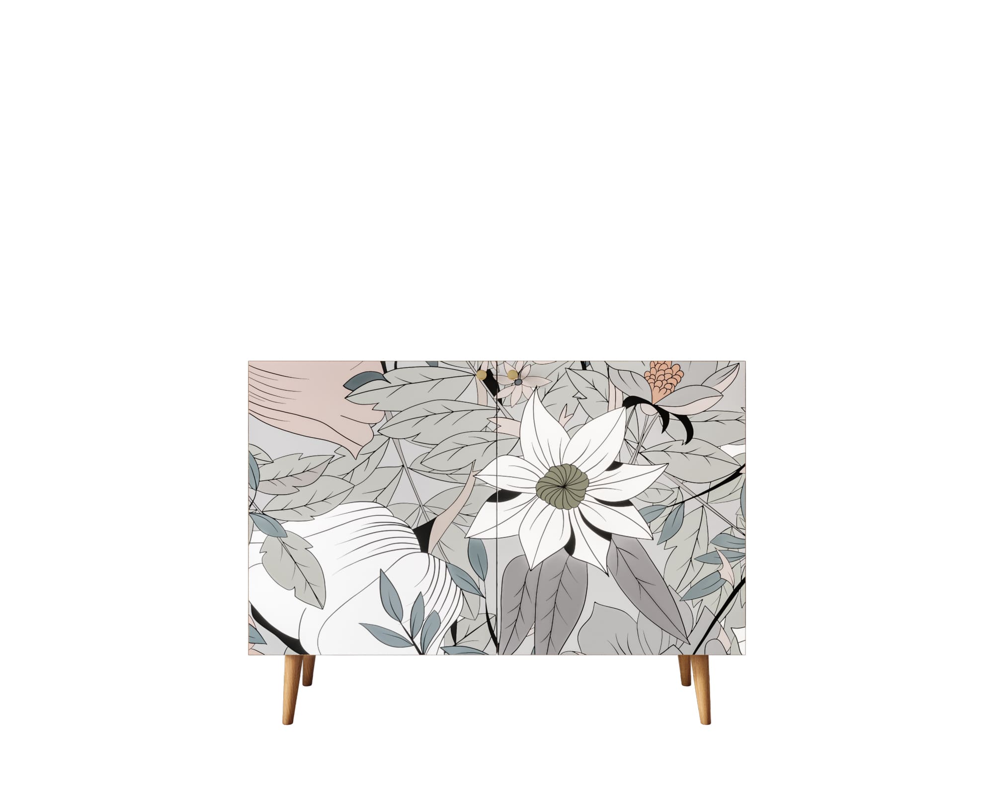 заказать Комод с принтом 50 "Berber" две дверки арт BB04/Print_50