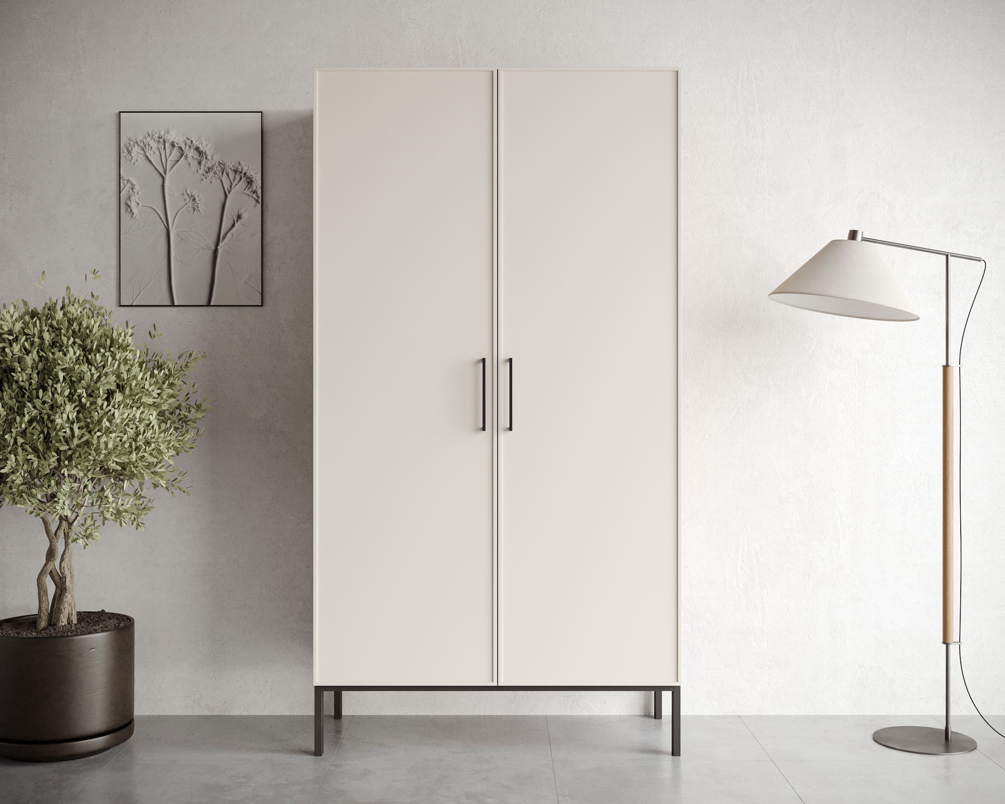 Шкаф двухдверный "Nicole" арт NEM091 в интернет-магазине