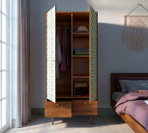 купить Шкаф двухстворчатый "Berber" принт 24 арт BB16/Print_24