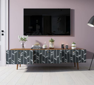 купить Комод "Berber" с ящиками низкий под TV принт 18 арт BB19/Print_18 в Москве купить Комод "Berber" с ящиками низкий под TV принт 18 арт BB19/Print_18