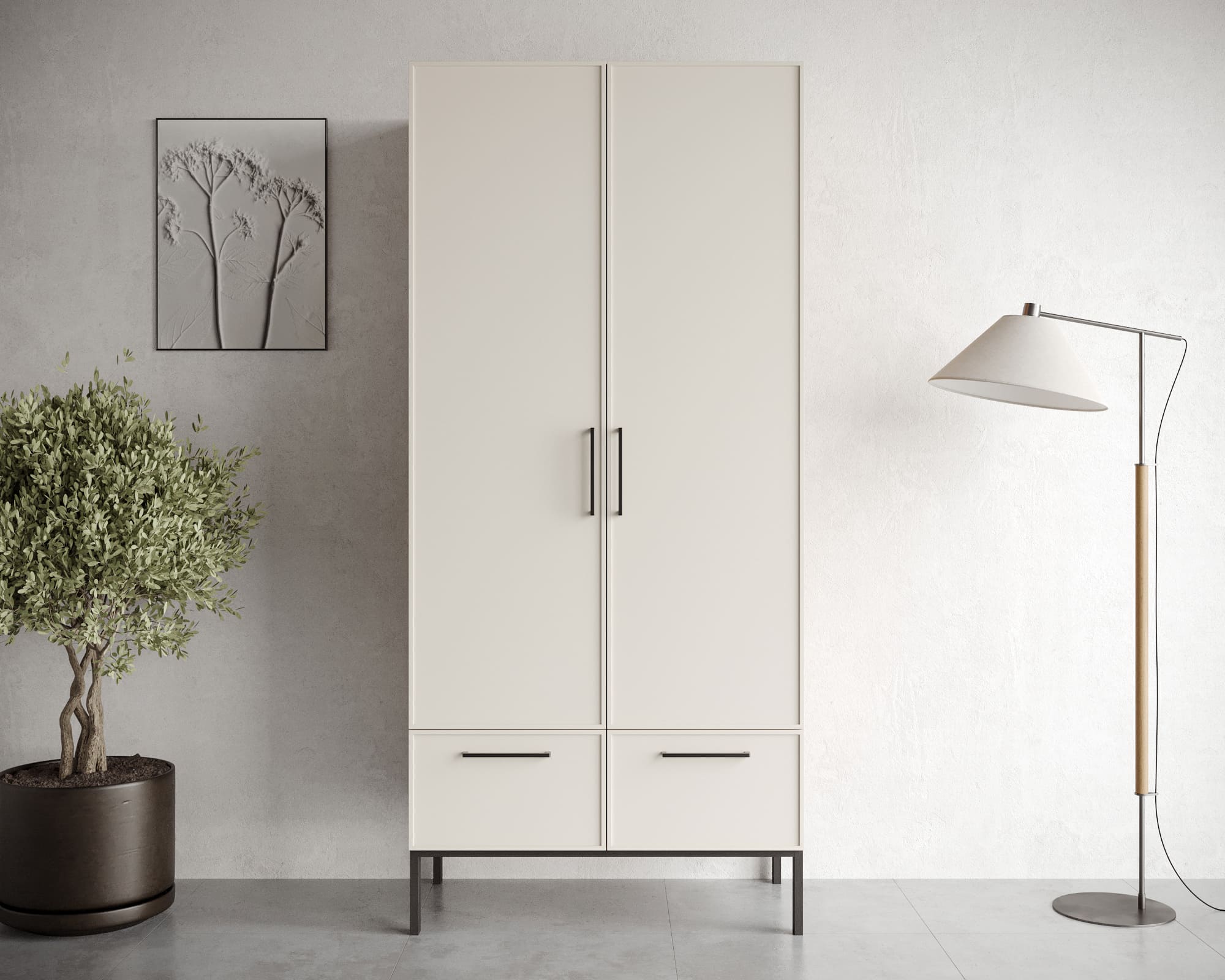 Шкаф двухстворчатый с ящиками "Nicole" NR26 в интернет-магазине в Москве Шкаф двухстворчатый с ящиками "Nicole" NR26 в интернет-магазине