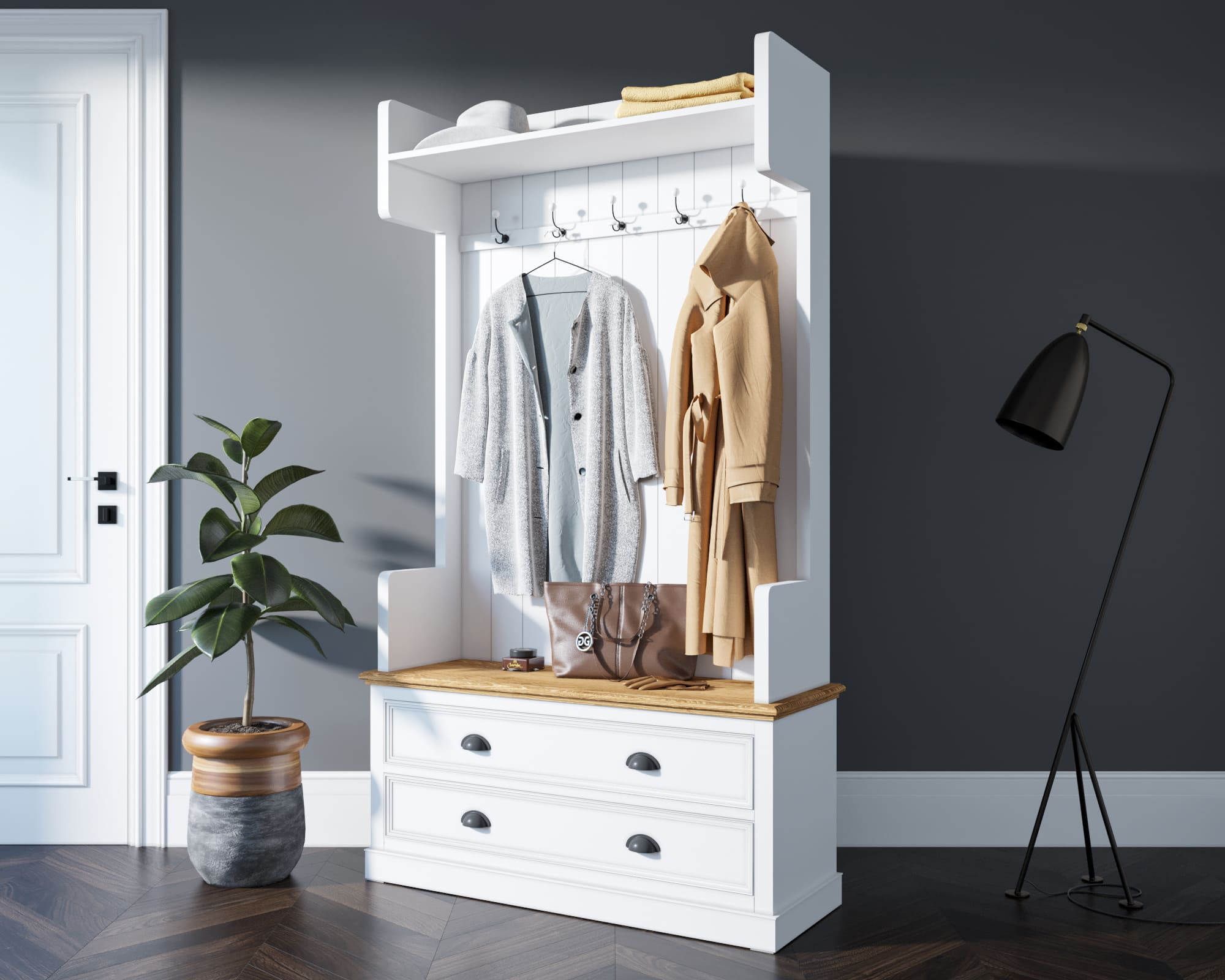 заказать Прихожая в стиле Прованс "Palermo" арт PL1025 в Москве заказать Прихожая в стиле Прованс "Palermo" арт PL1025