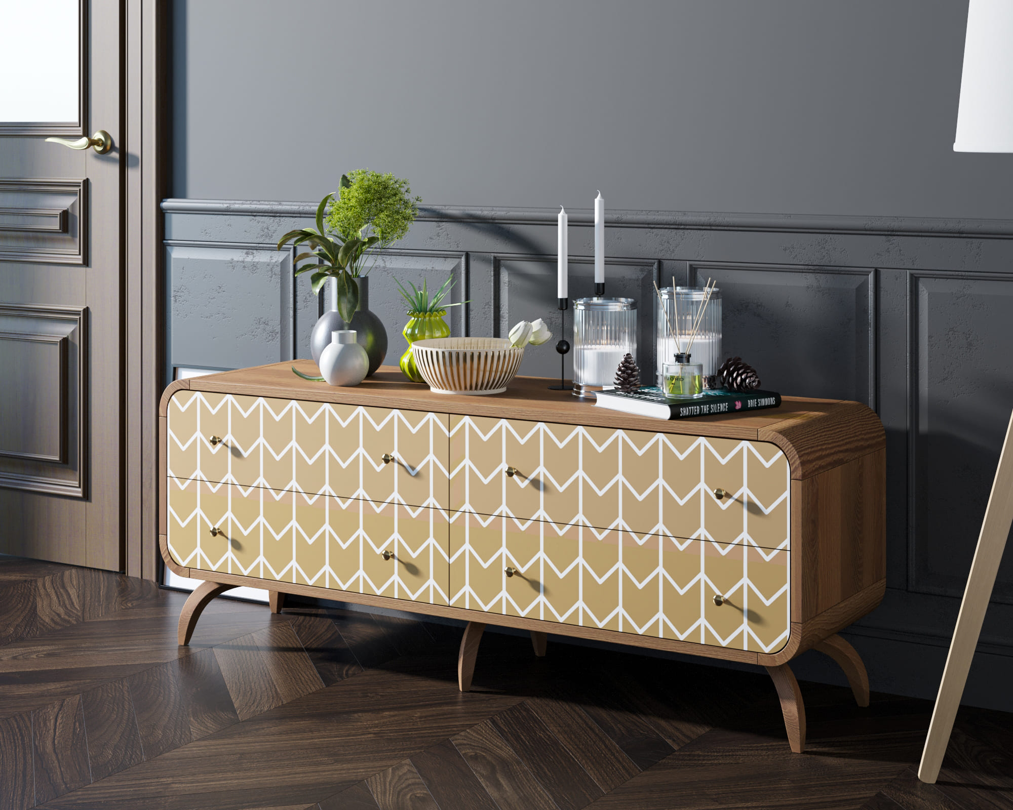 заказать Комод "Ellipse print" c принтом 1 арт EL01/Print_1