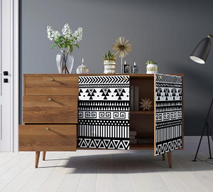 купить Комод "Berber" с двумя дверками и ящиками 19 принт арт BB05/Print_19