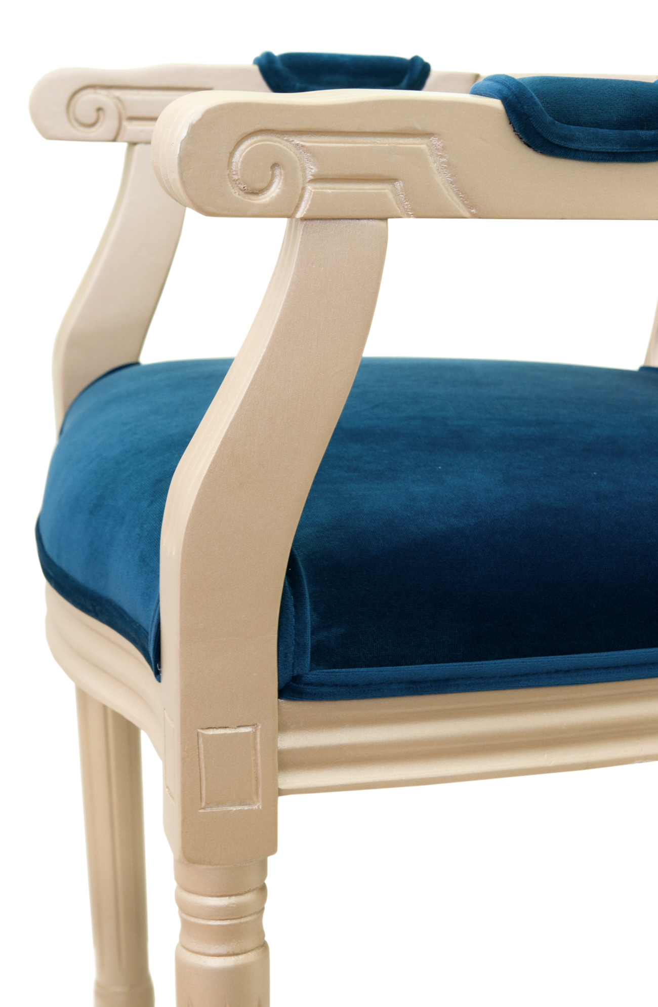 фото Мягкий стул с подлокотниками Volker Arm Gold