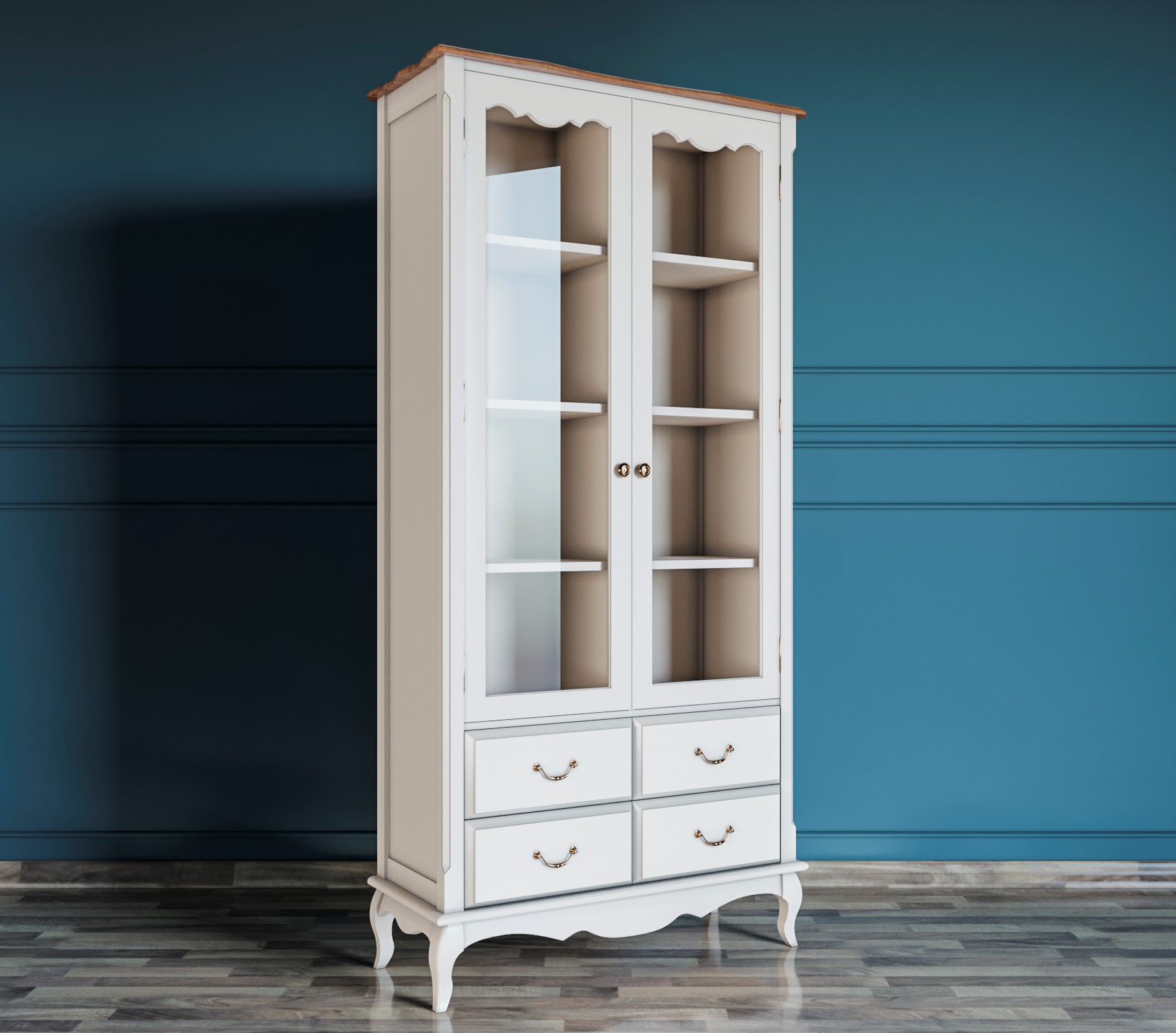 заказать Шкаф "Leontina" для посуды высокий 4 ящика арт ST9355/4 в Москве заказать Шкаф "Leontina" для посуды высокий 4 ящика арт ST9355/4