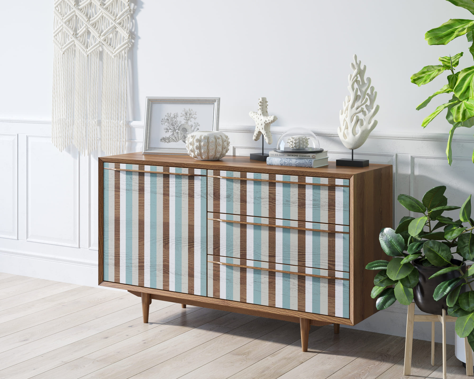 заказать Комод "Bruni print 1" с ящиками и дверкой арт BR-02/print_1