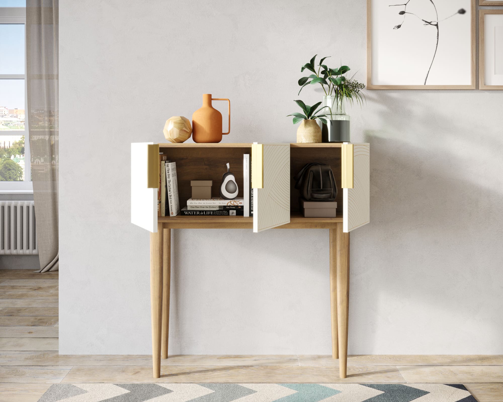 купить Консоль с тремя дверками "Line" LN15/GR1/beige