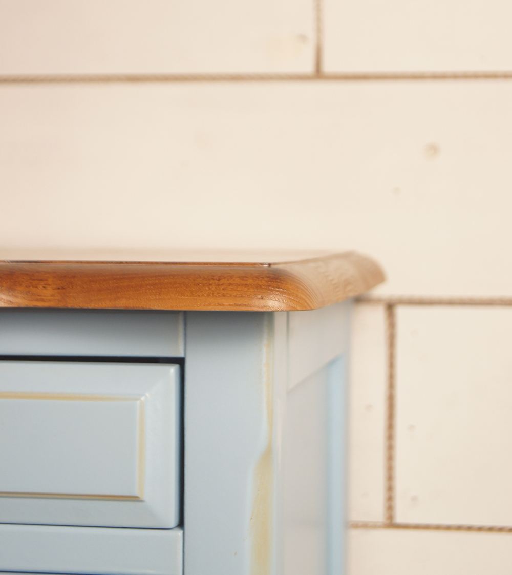 Тумба "Leontina Blue" на 3 ящика арт ST9348B в интернет-магазине