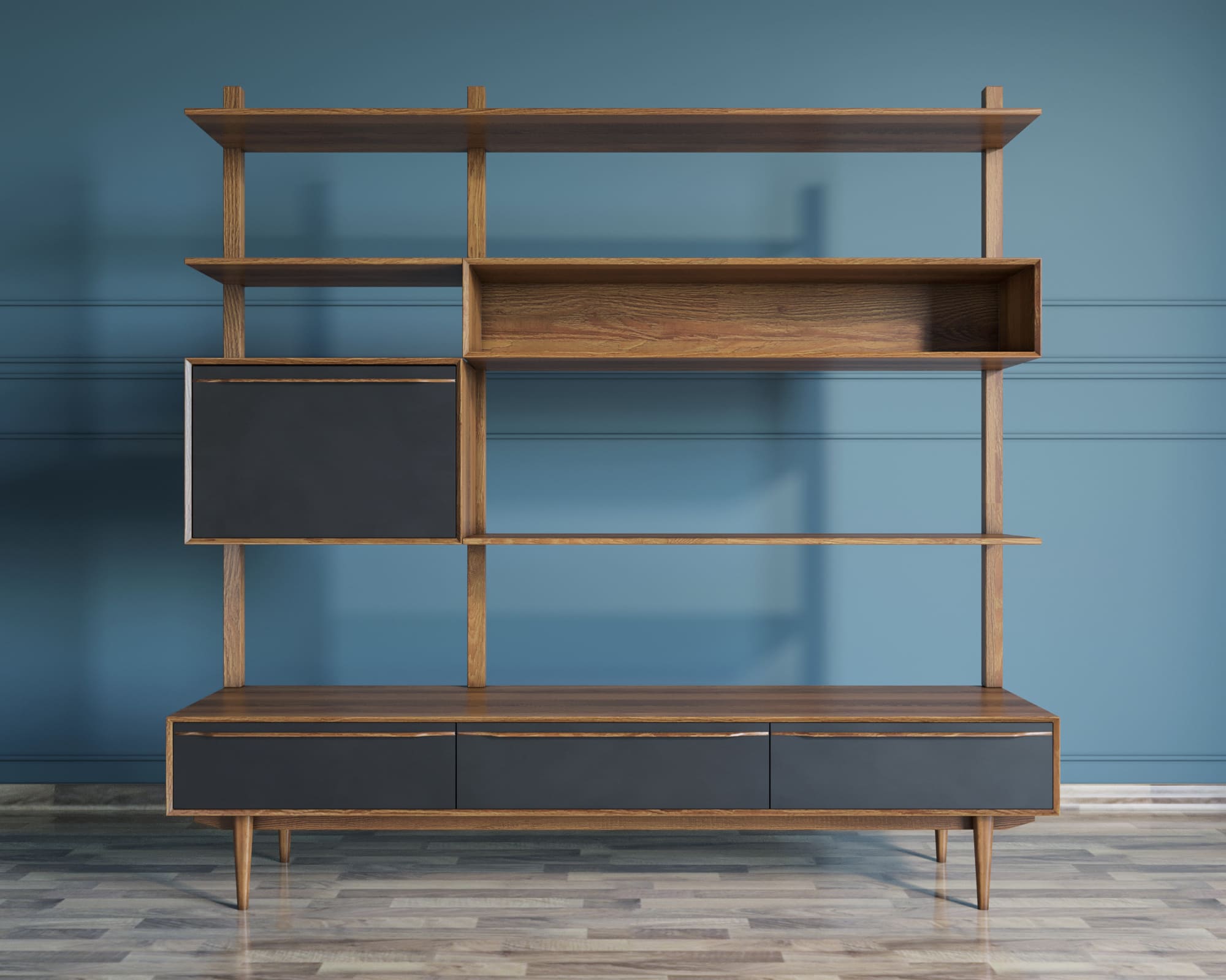 Стеллаж "Bruni Black" с ящиками арт BR-20Black в интернет-магазине в Москве Стеллаж "Bruni Black" с ящиками арт BR-20Black в интернет-магазине