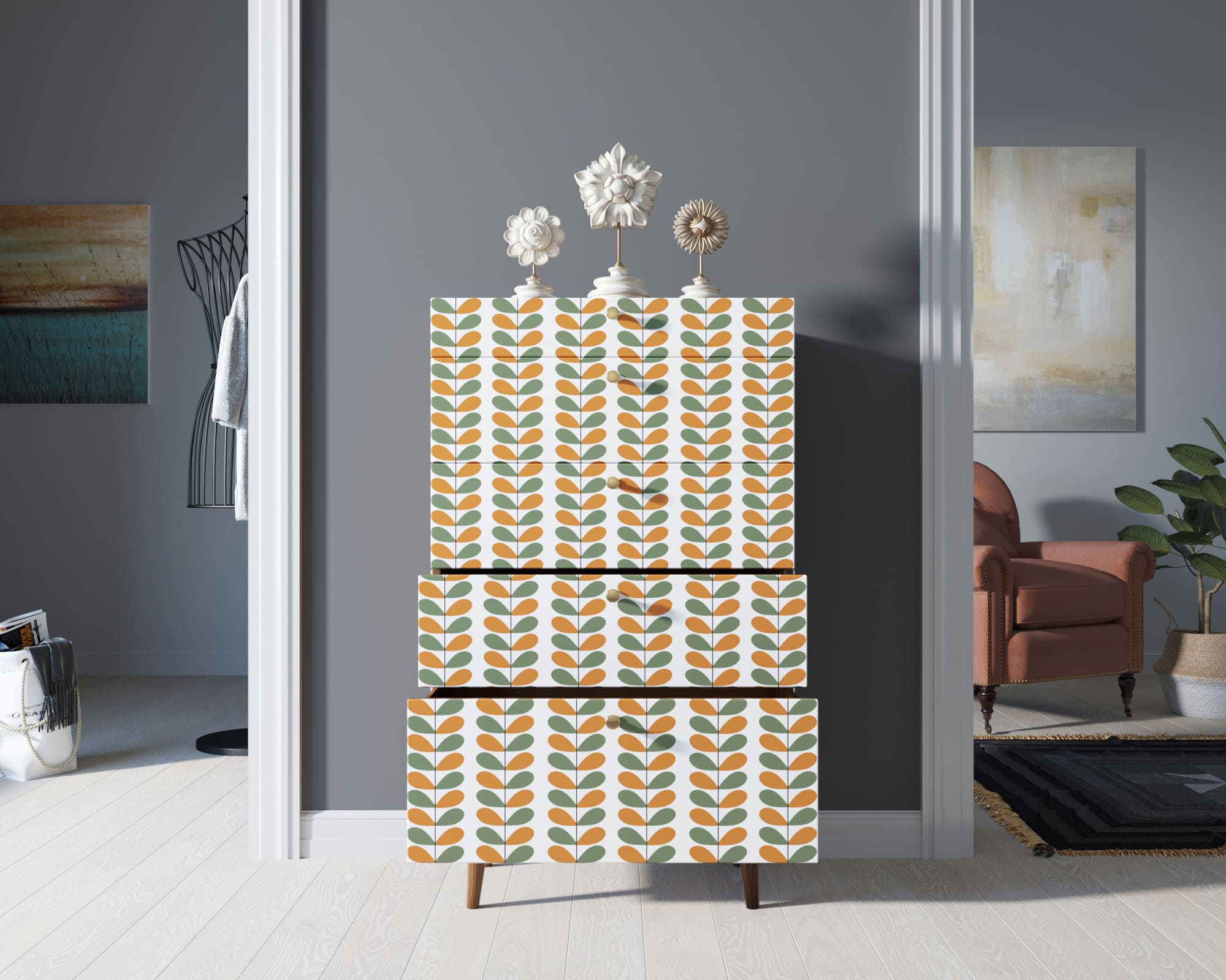 Комод высокий "Berber" 23 принт арт BB10/Print_23 в интернет-магазине в Москве Комод высокий "Berber" 23 принт арт BB10/Print_23 в интернет-магазине