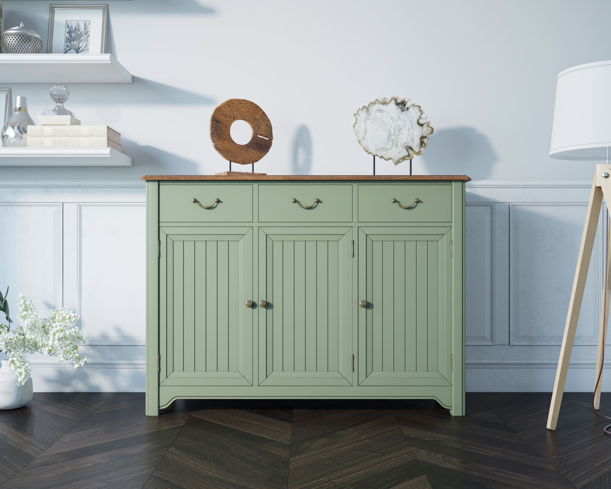 заказать Комод Olivia 3 ящика/3 двери арт GA6005