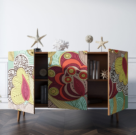 Комод "Berber" три дверки 6 принт арт BB01/Print_06 в Москве Комод "Berber" три дверки 6 принт арт BB01/Print_06