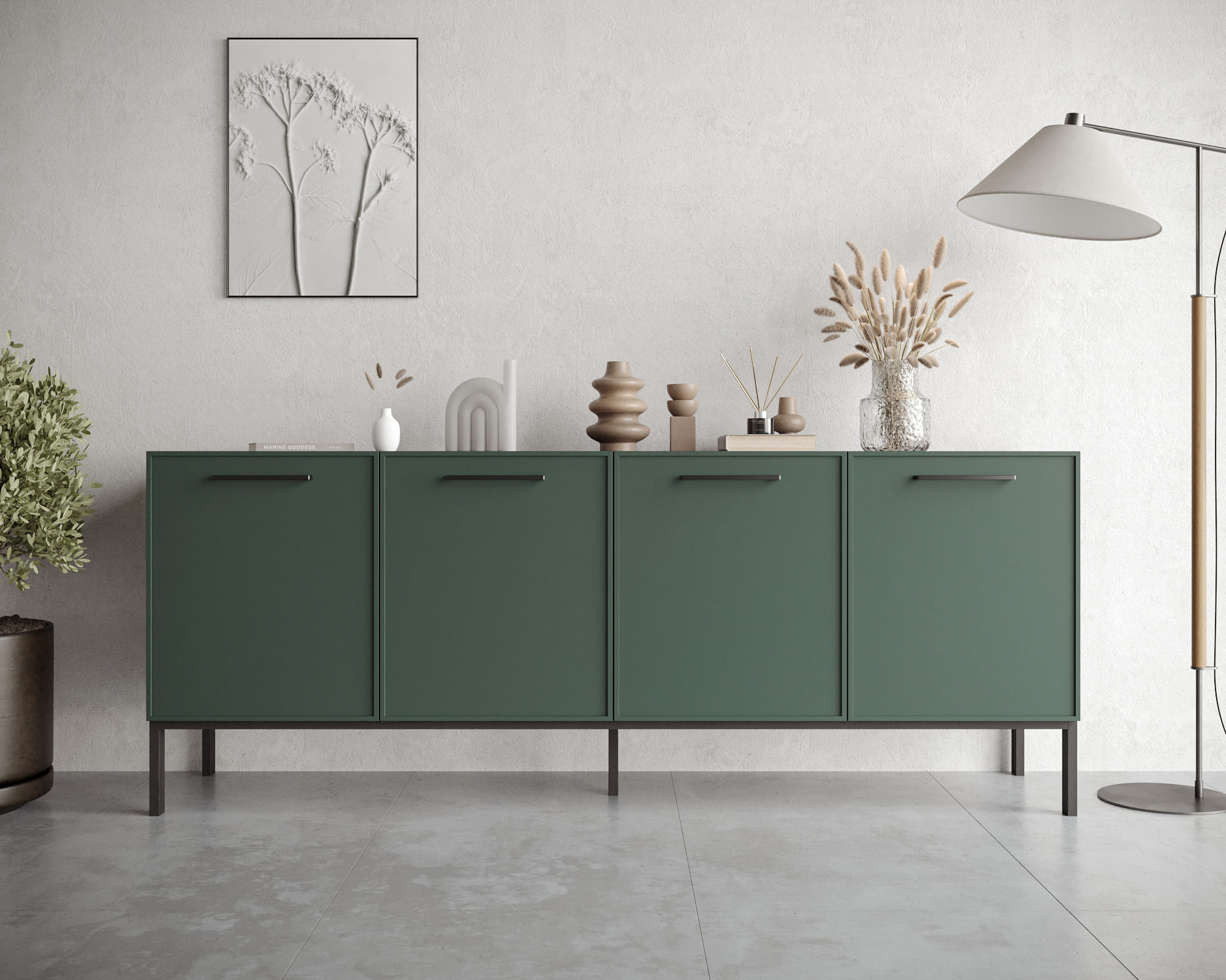 Комод с четырьмя дверками "Nicole" арт NEM01G в интернет-магазине