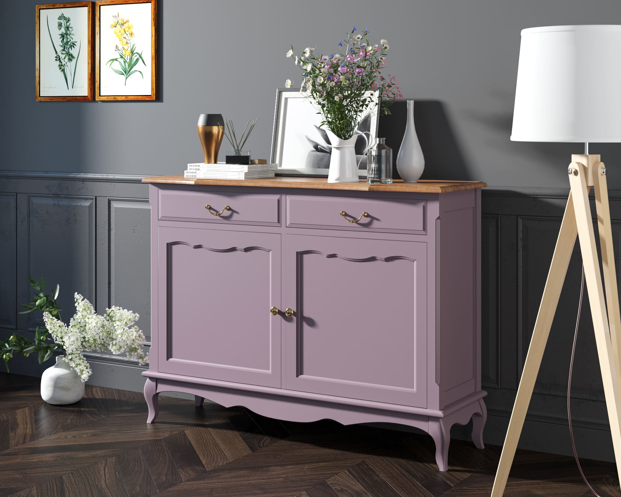 заказать Комод "Leontina Lavanda" с ящиками арт ST9329L