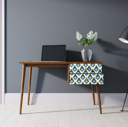 купить Стол рабочий "Berber" принт 13 с одной тумбой арт BB20/Print_13