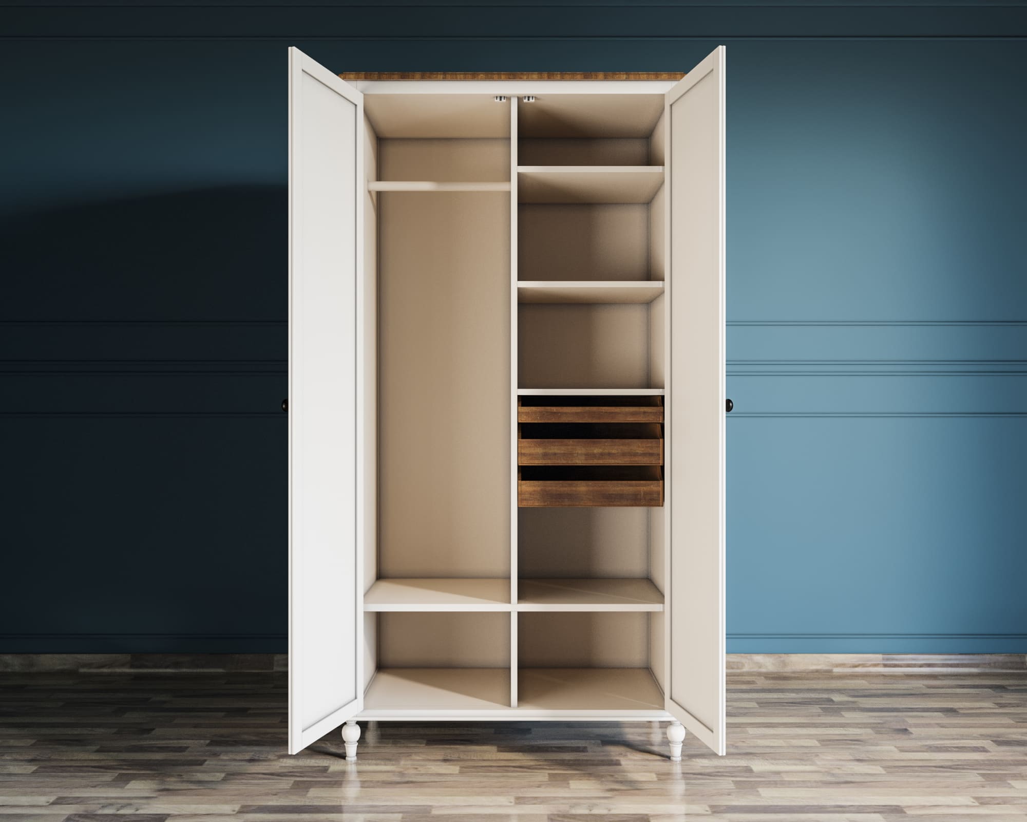 заказать Шкаф двухстворчатый для одежды "Odri" арт od2127