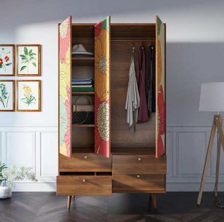 купить Шкаф трехстворчатый "Berber" принт 5 арт BB02/Print_05