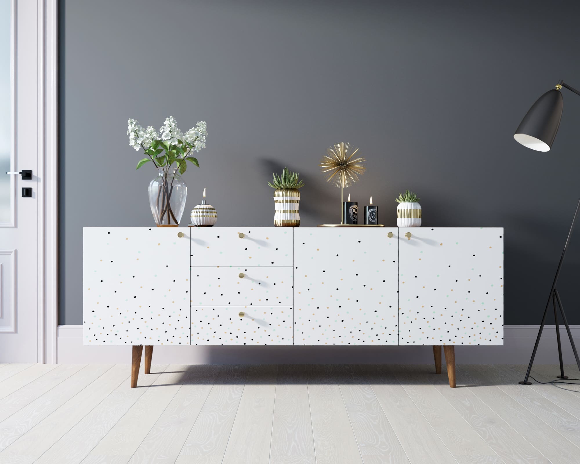 Комод "Berber" удлиненный принт 15 арт BB11/Print_15 в интерьере в Москве Комод "Berber" удлиненный принт 15 арт BB11/Print_15 в интерьере