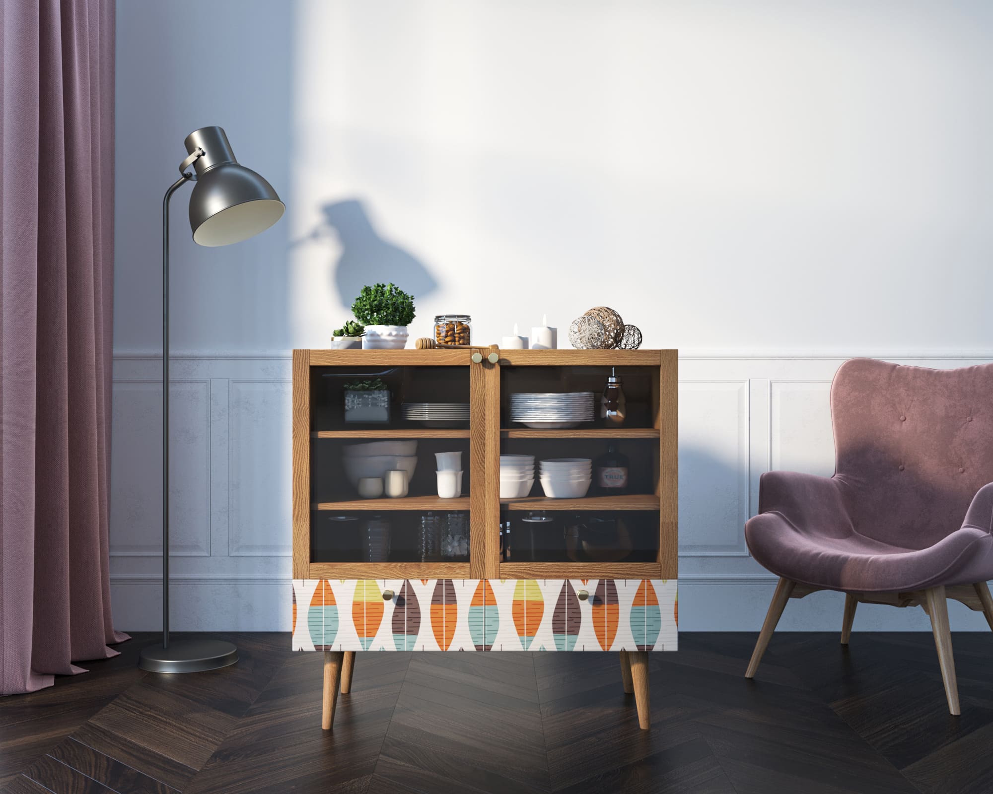 Буфет низкий "Berber" принт 48 арт BB47/Print_48 в интернет-магазине в Москве Буфет низкий "Berber" принт 48 арт BB47/Print_48 в интернет-магазине