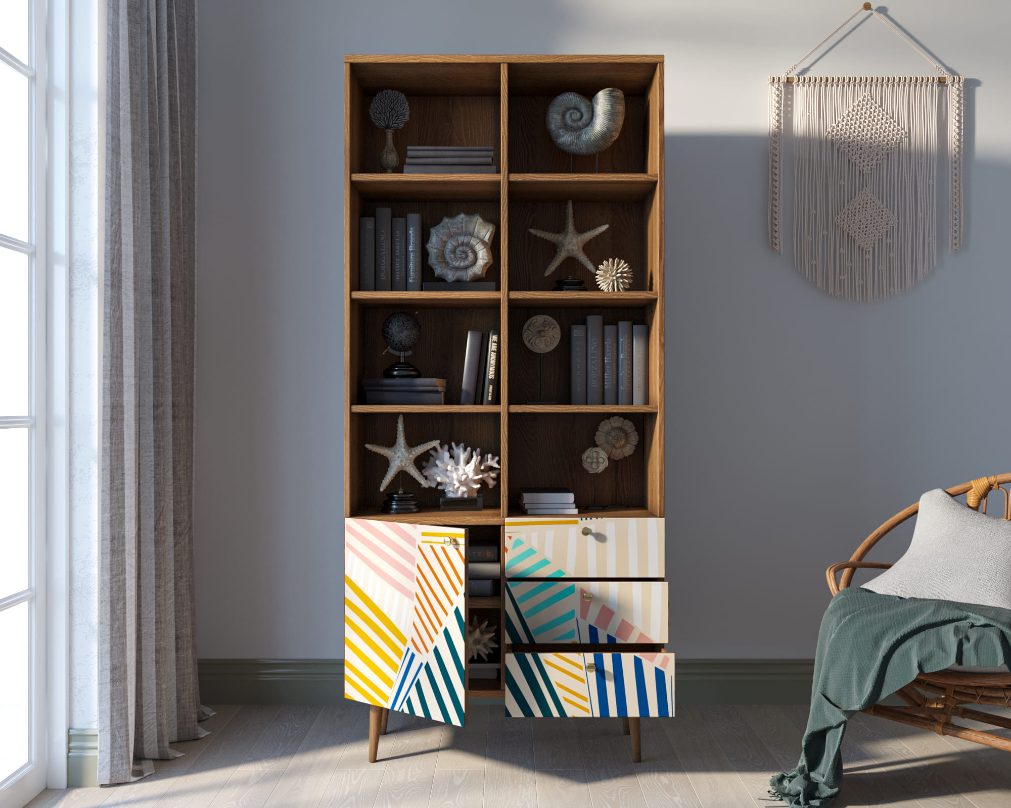 купить Стеллаж на комоде "Berber" принт 42 арт BB44/Print_42