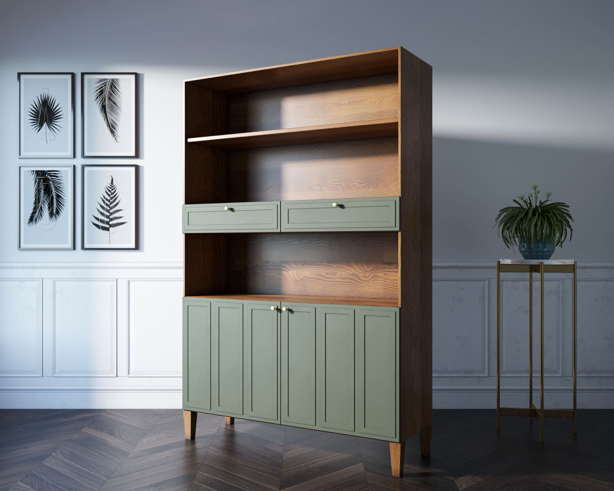 заказать Стеллаж широкий двухстворчатый "Andersen" арт AN17 в Москве заказать Стеллаж широкий двухстворчатый "Andersen" арт AN17