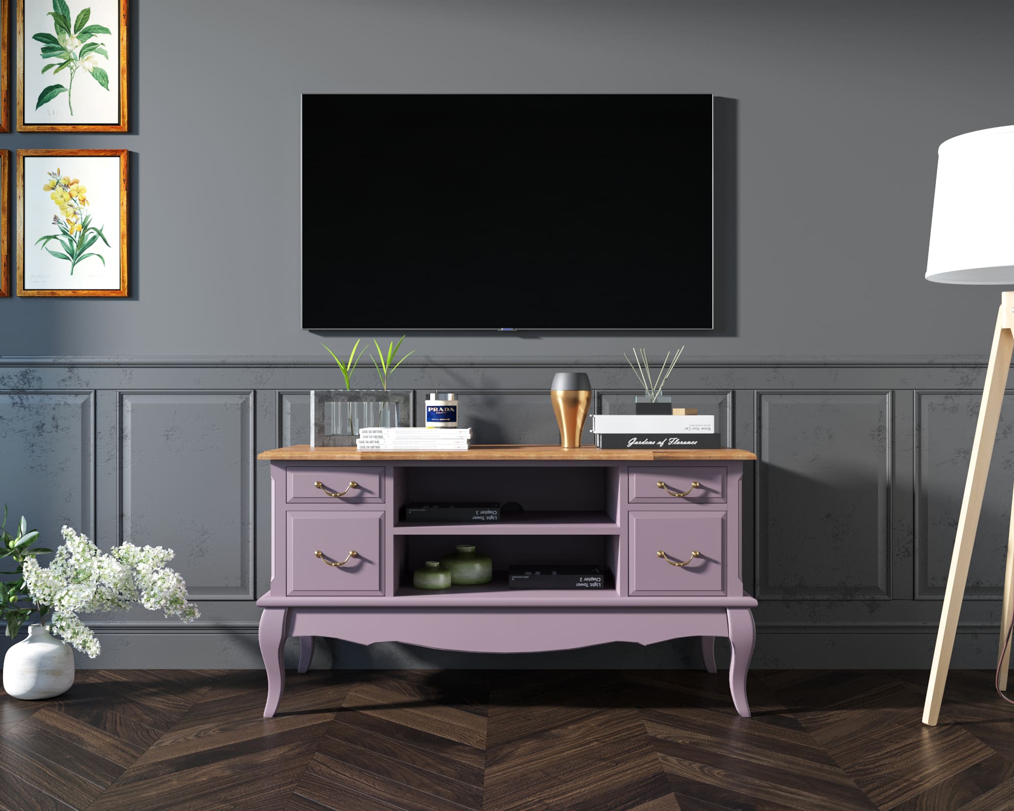 фото Комод под TV "Leontina Lavanda" арт ST9328L в Москве фото Комод под TV "Leontina Lavanda" арт ST9328L