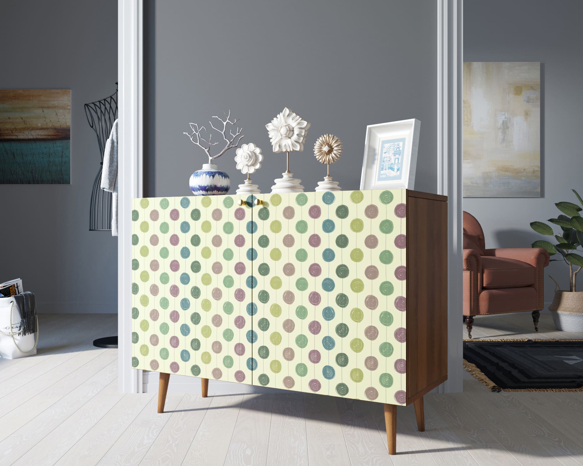 фото Комод "Berber" две дверки 24 принт арт BB04/Print_24