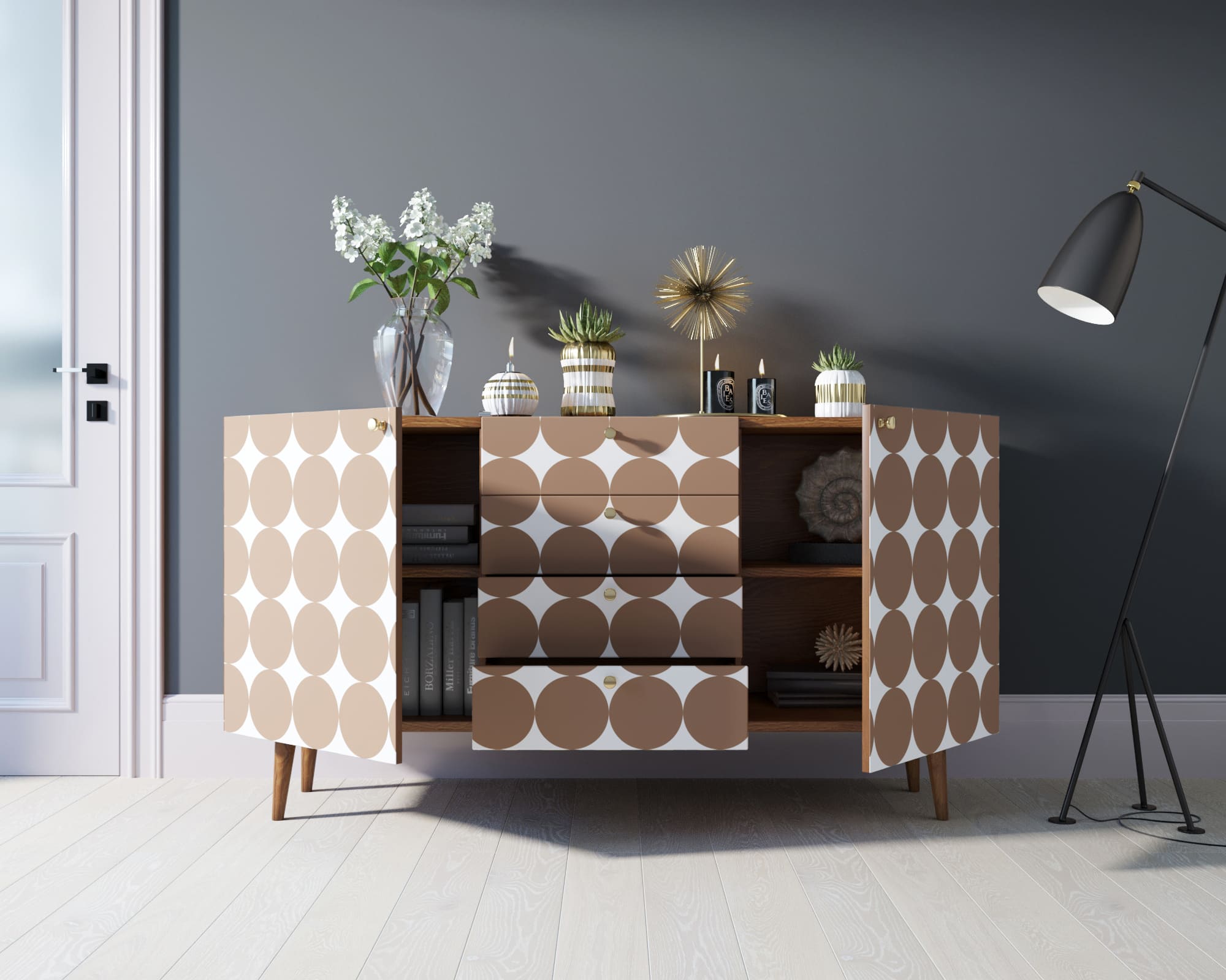 Комод "Berber" с ящиками 17 принт арт BB14/Print_17 в интернет-магазине в Москве Комод "Berber" с ящиками 17 принт арт BB14/Print_17 в интернет-магазине