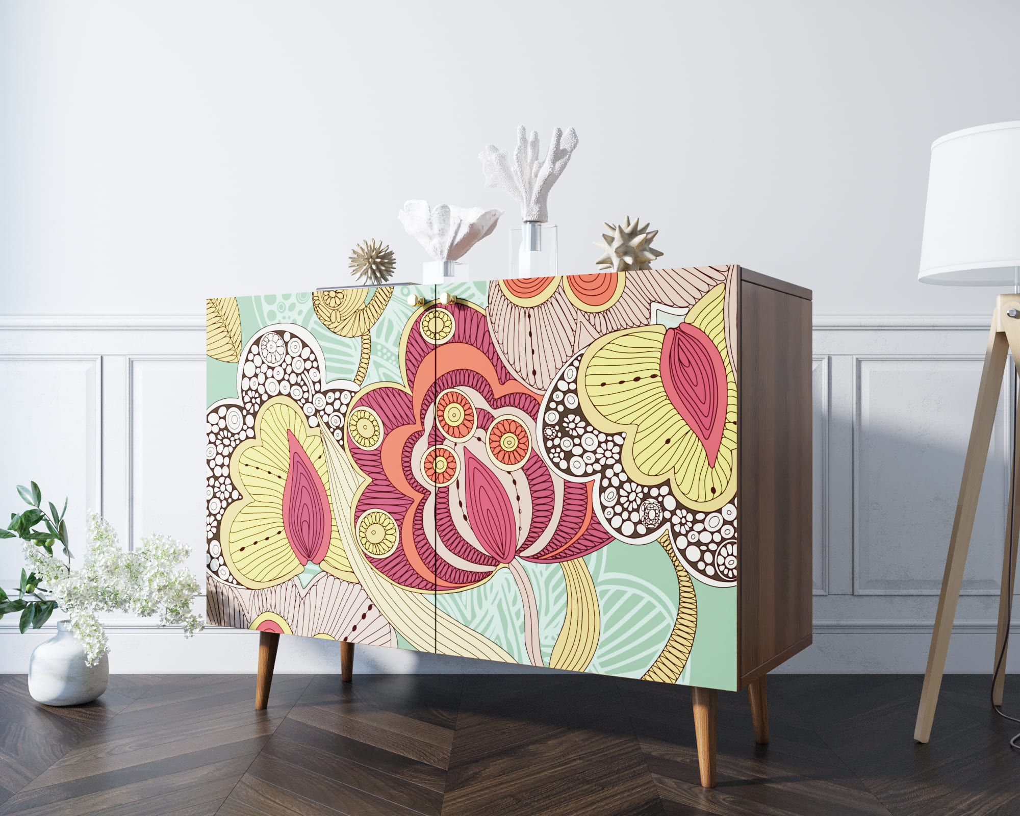 Комод "Berber" две дверки 6 принт арт BB04/Print_06 в интернет-магазине