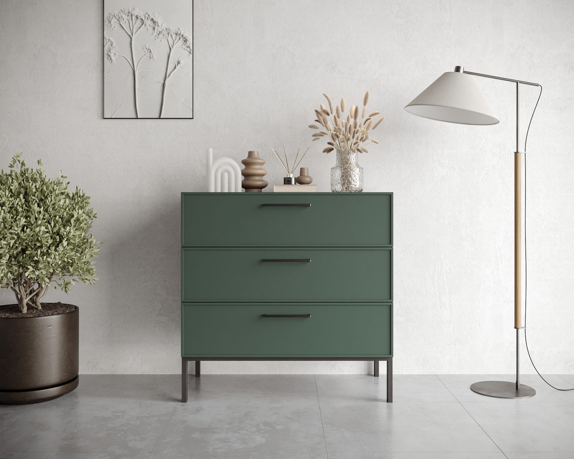 Комод с тремя ящиками "Nicole" NLN12G в интернет-магазине в Москве Комод с тремя ящиками "Nicole" NLN12G в интернет-магазине