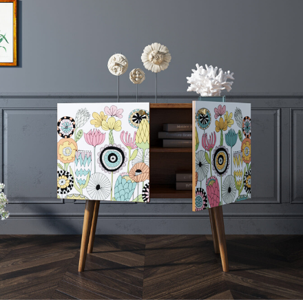 купить Комод на высоких ножках "Berber" малый арт BB13/Print_03