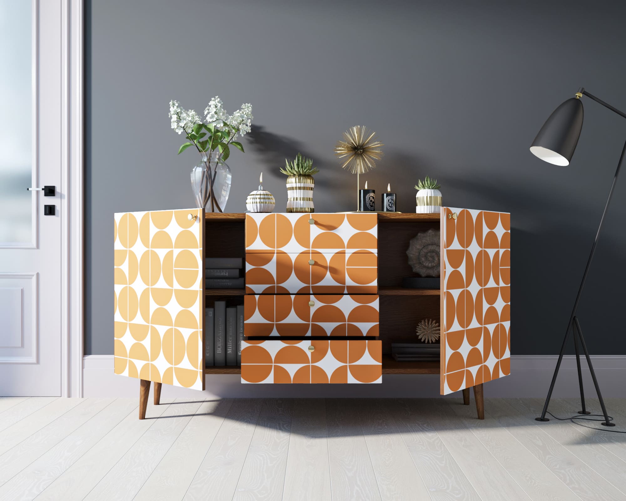 Комод "Berber" с ящиками 14 принт арт BB14/Print_14 в интернет-магазине