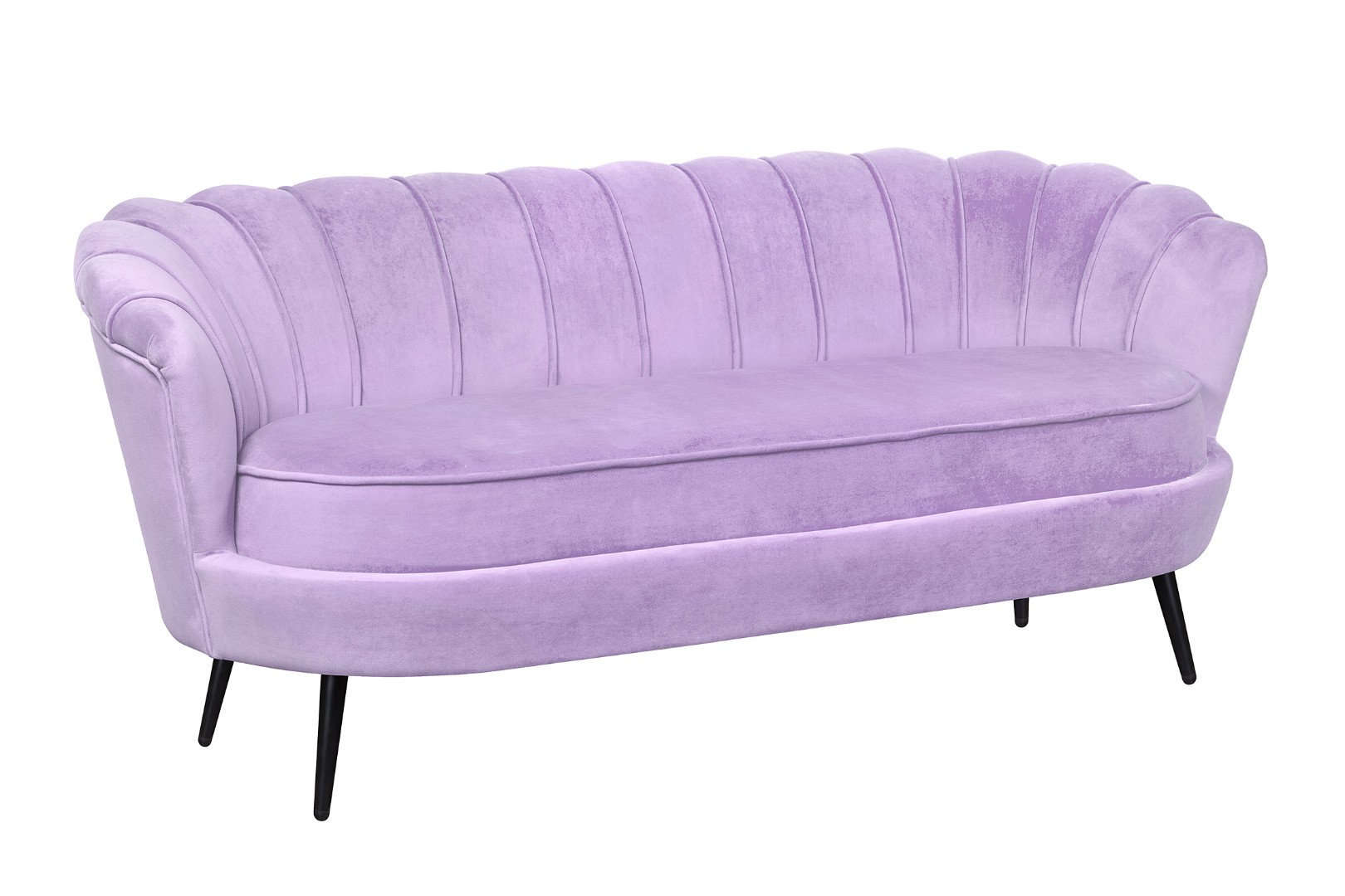 купить Диван ракушка для гостиниц Pearl Triple Purple на черных ножках