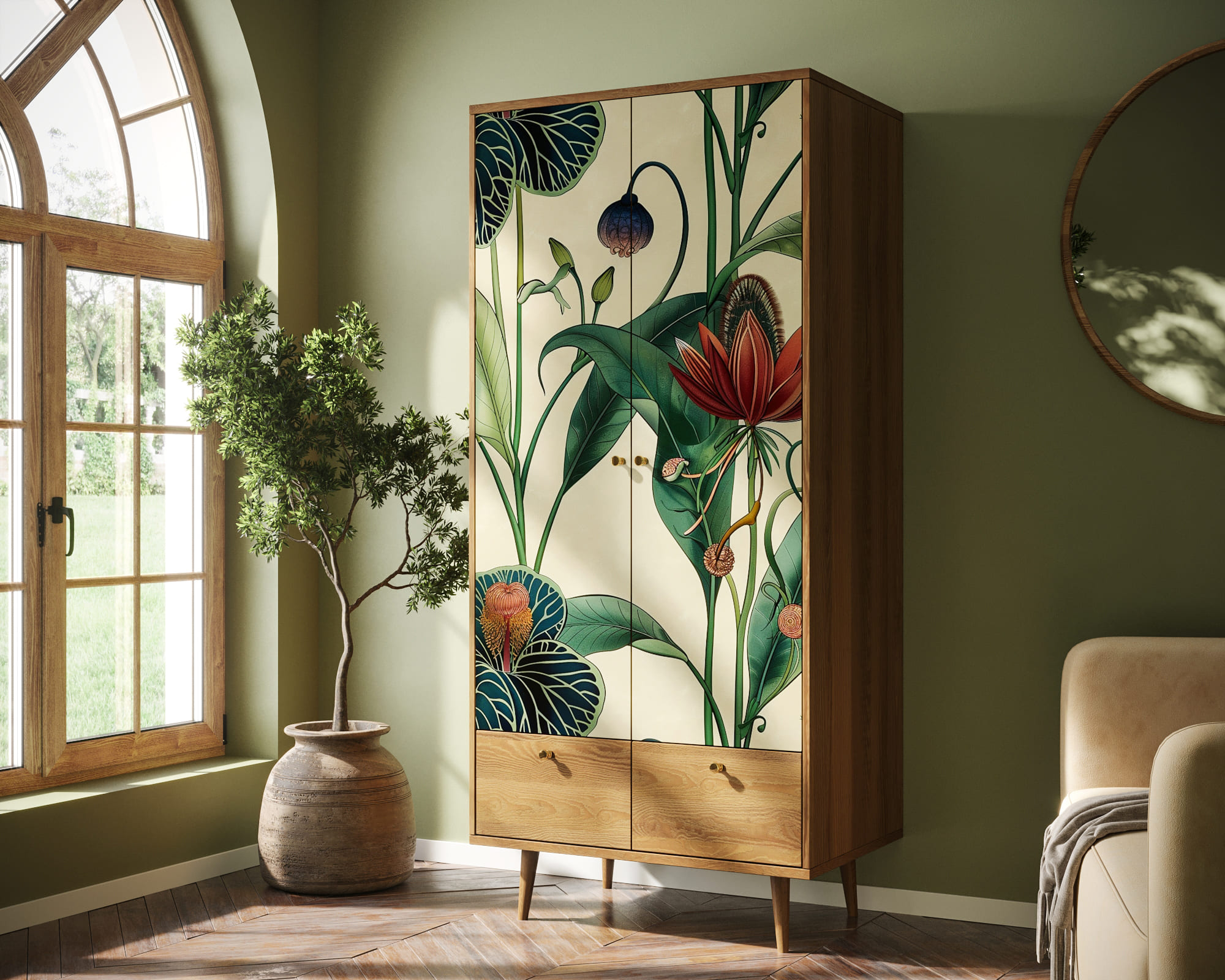 заказать Шкаф двухстворчатый "Berber" арт BB16/Print_55