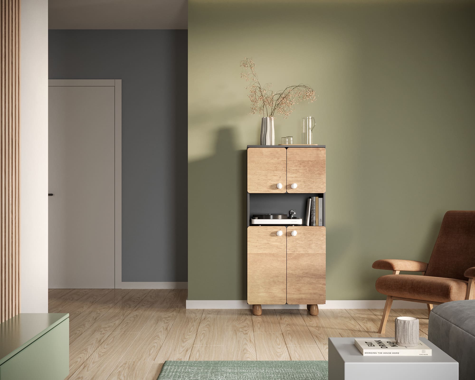 Малый шкаф с дверками "Split" SP12 в интернет-магазине