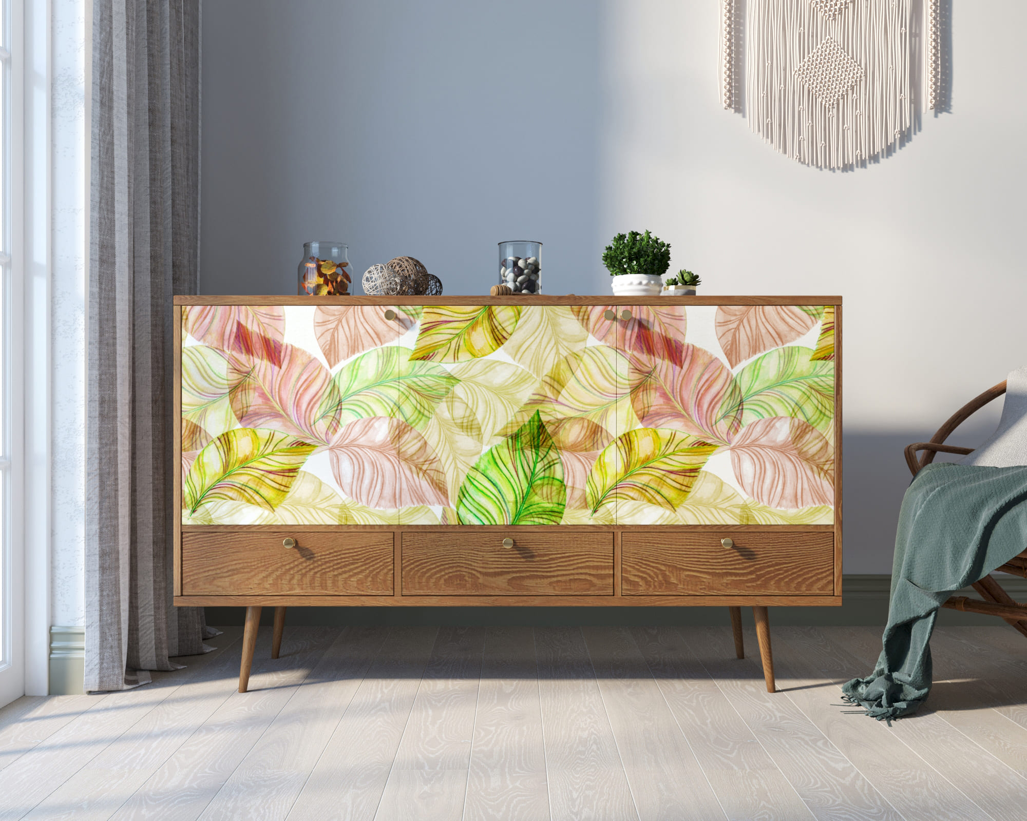 Комод "Berber" три дверки и три ящика 29 принт арт BB24/Print_29 в интернет-магазине в Москве Комод "Berber" три дверки и три ящика 29 принт арт BB24/Print_29 в интернет-магазине