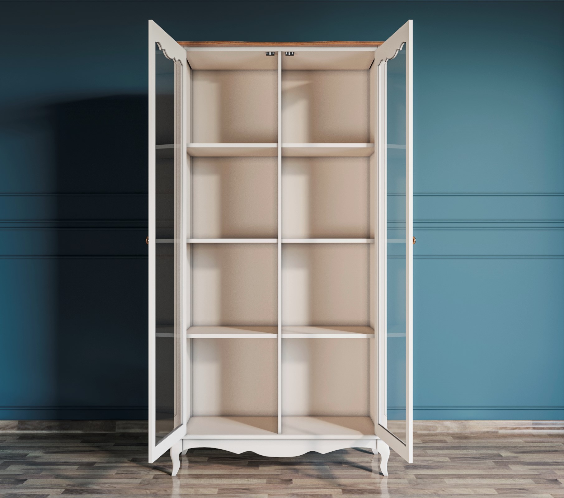 купить Шкаф "Leontina" для посуды без ящиков арт ST9355 в Москве купить Шкаф "Leontina" для посуды без ящиков арт ST9355