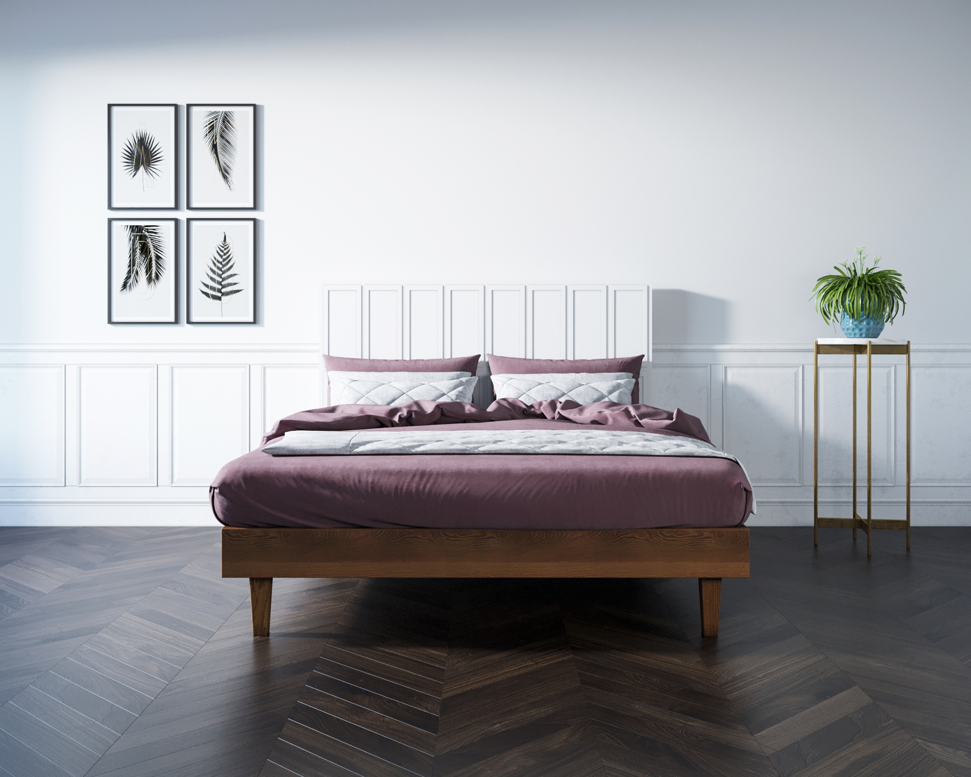 заказать Кровать "Andersen" 160х200 см арт AN160WH