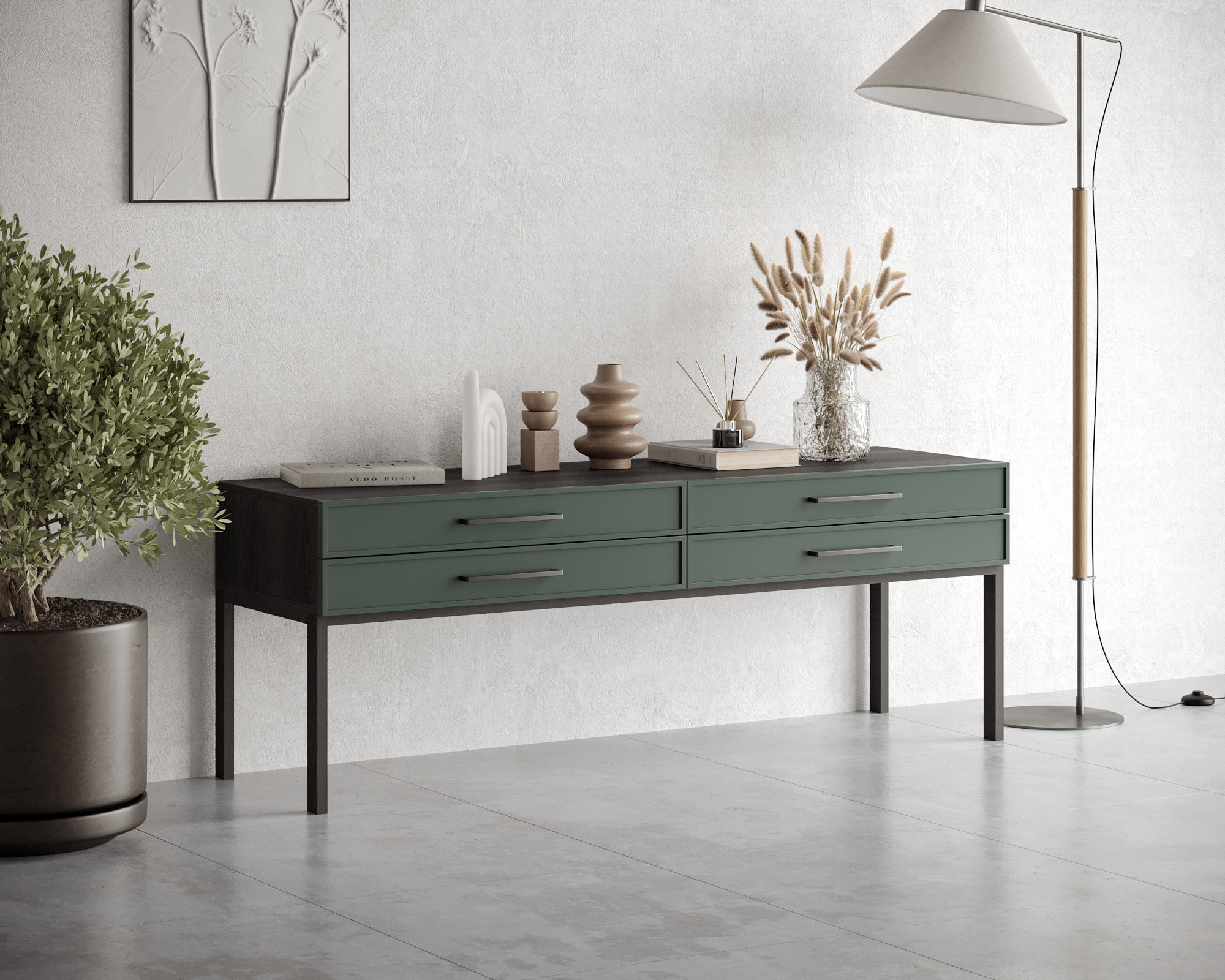 заказать Консоль с четыремя ящиками "Nicole" арт NEM23G в Москве заказать Консоль с четыремя ящиками "Nicole" арт NEM23G