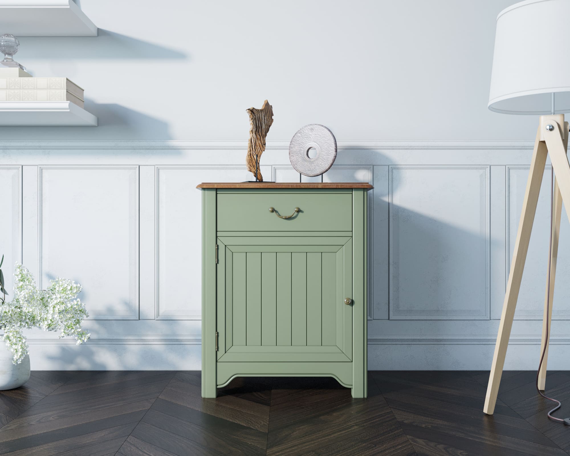 заказать Прикроватная тумба "Olivia" с дверцей арт GA1002 в Москве заказать Прикроватная тумба "Olivia" с дверцей арт GA1002