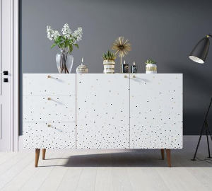 Комод "Berber" с двумя дверками и ящиками принт 15 арт BB17/Print_15