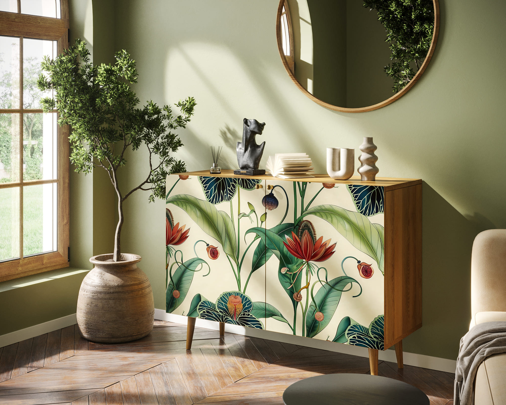 заказать Комод "Berber" две дверки 55 принт арт BB04/Print_55 в Москве заказать Комод "Berber" две дверки 55 принт арт BB04/Print_55