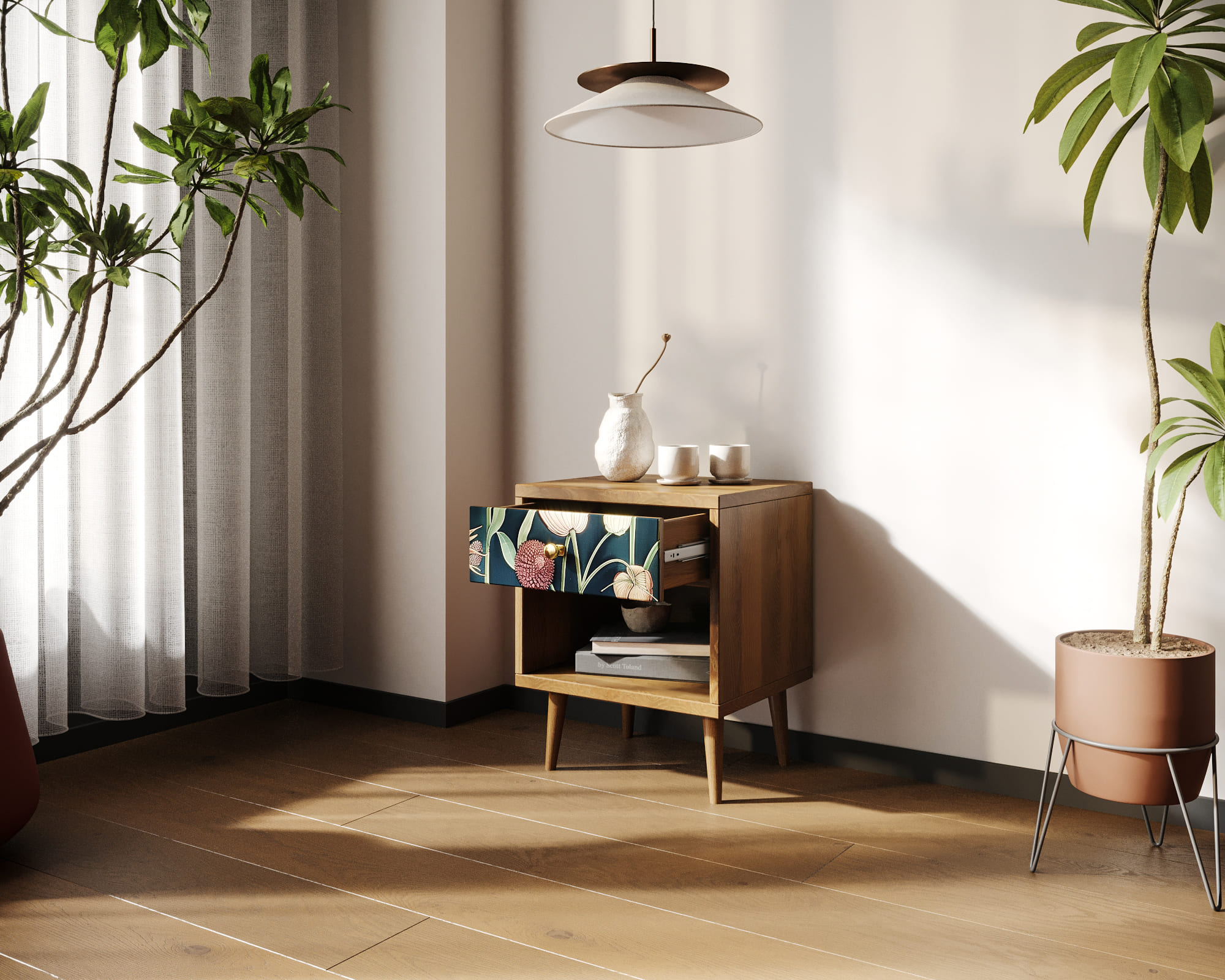 купить Тумбочка "Berber" с открытой полкой арт BB33/Print_54 в Москве купить Тумбочка "Berber" с открытой полкой арт BB33/Print_54