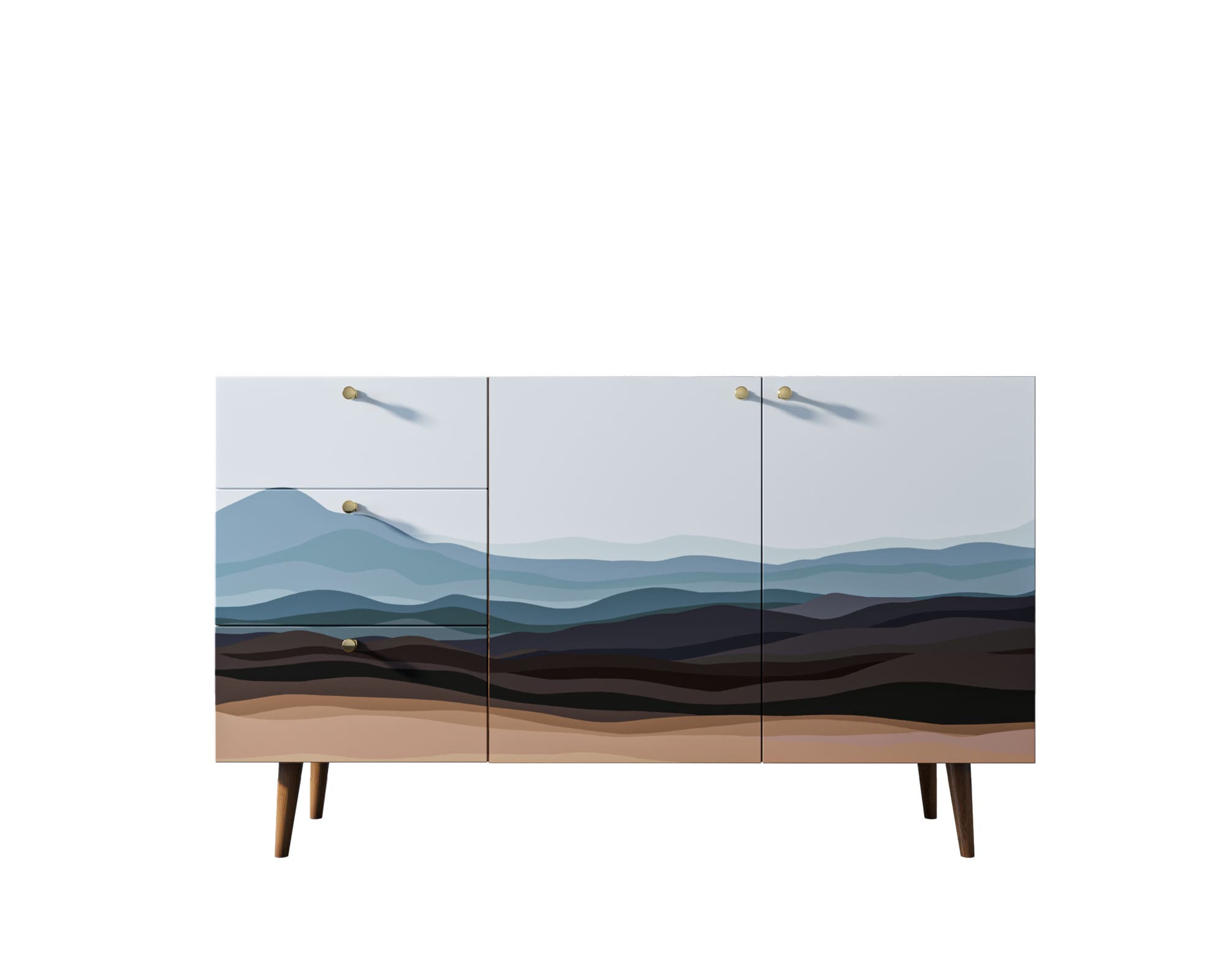 заказать Комод "Berber" с двумя дверками и ящиками принт 11 арт BB17/Print_11