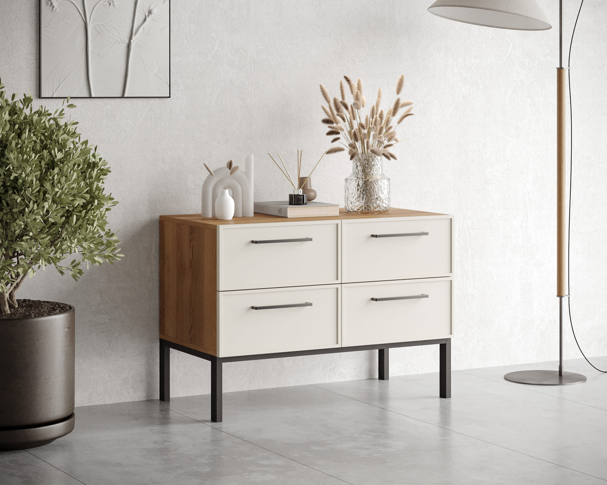 заказать Комод с четырьмя ящиками "Nicole" арт NEM05