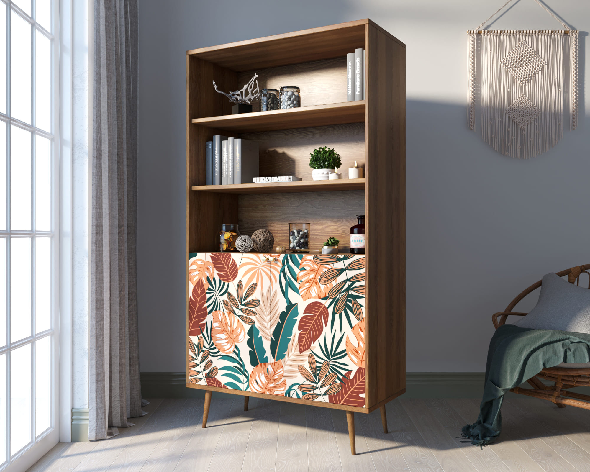 заказать Стеллаж с дверками "Berber" принт 25 арт BB26/Print_25 в Москве заказать Стеллаж с дверками "Berber" принт 25 арт BB26/Print_25