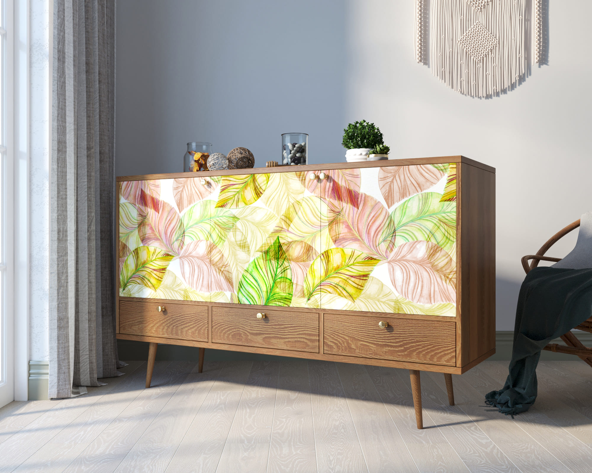 заказать Комод "Berber" три дверки и три ящика 29 принт арт BB24/Print_29 в Москве заказать Комод "Berber" три дверки и три ящика 29 принт арт BB24/Print_29